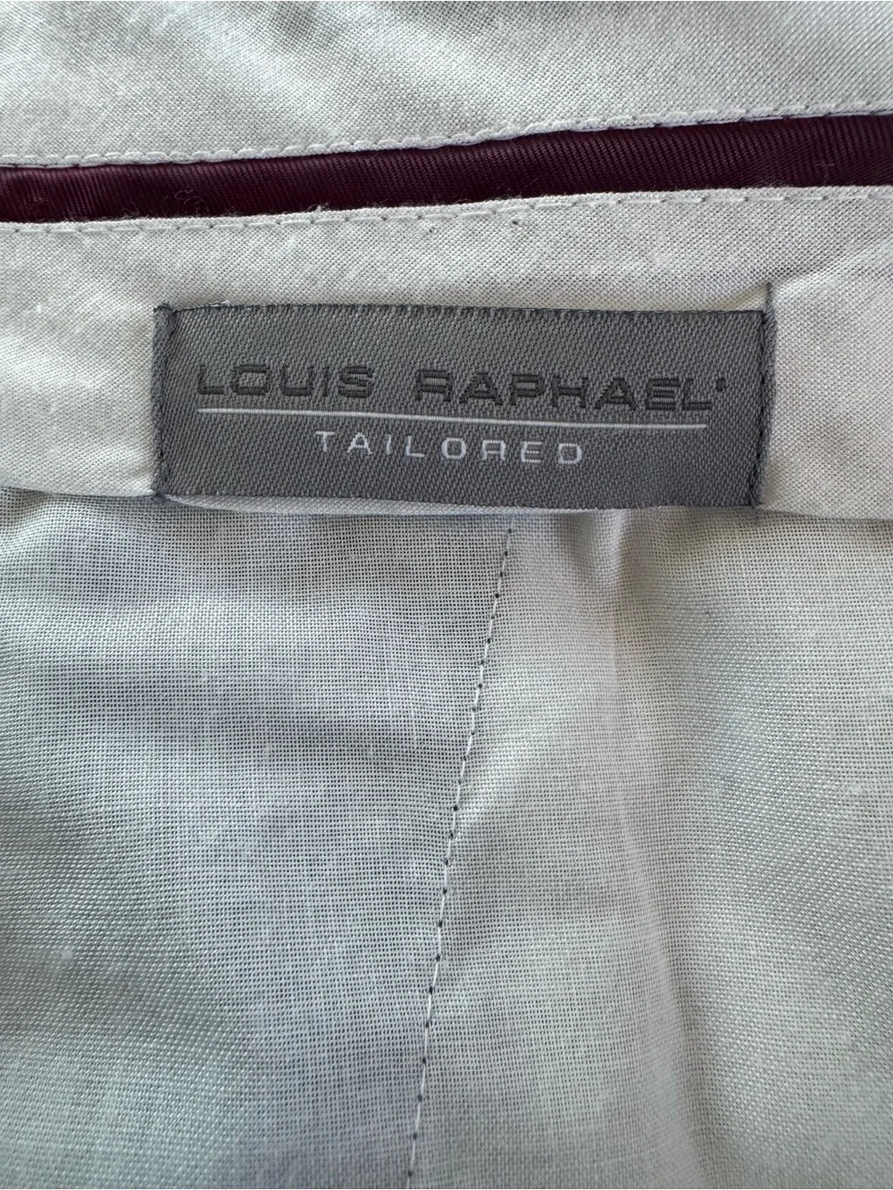 Louis Raphael Tailored Linen Blend Dress Pants Dark Navy Pleated 38x30 Classic